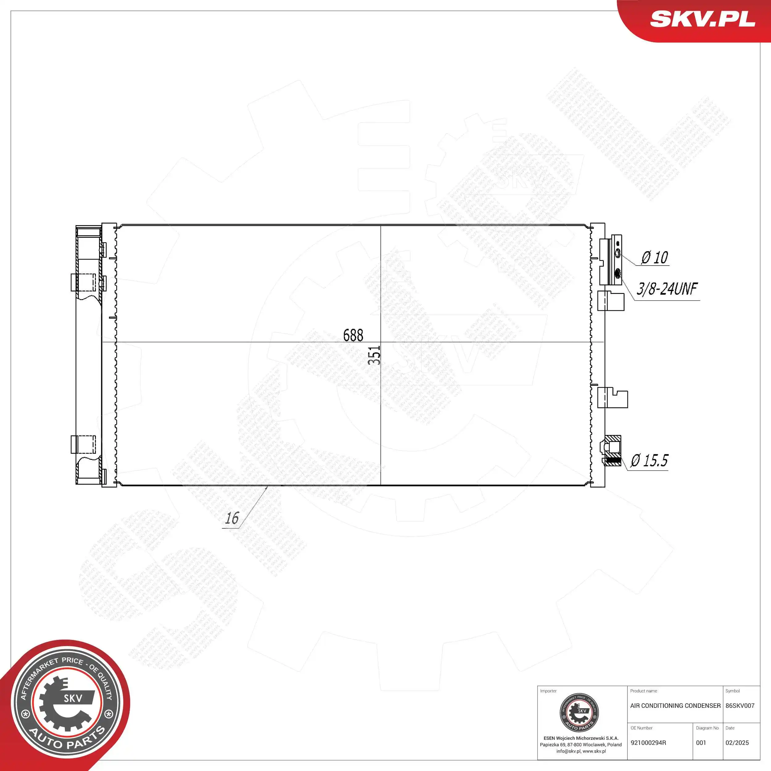 Condenser, air conditioning